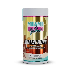 Miami Vibes | ZSÍRÉGETŐ TÁPLÁLÉKKIEGÉSZÍTŐ – MIAMI BURN 120 TABLETTA – MIAMI VIBES